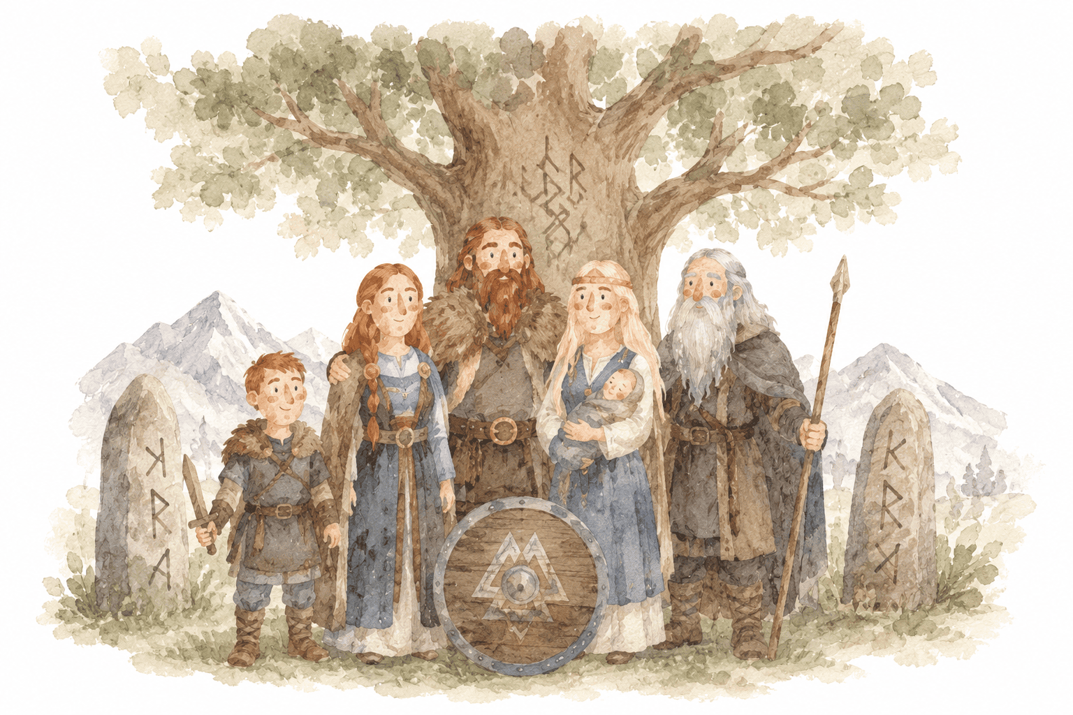 Ý Nghĩa Gia Đình Và Dòng Tộc Trong Hệ Chữ Rune Elder Futhark Và Thần Thoại Bắc Âu